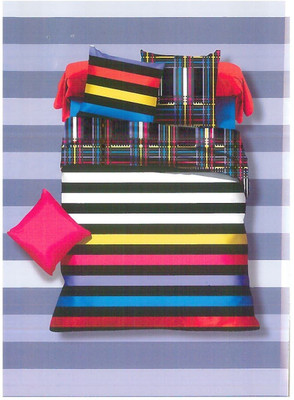 37% OFF on Ross Luxury Living Cotton Checkered Double Bedsheet