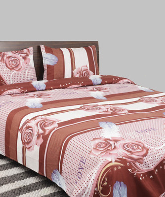 57% OFF on Breeza Polycotton 3D Printed Double Bedsheet