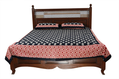 60% OFF on Soundarya Cotton Abstract Double Bedsheet
