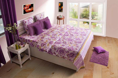 40% OFF on House This Cotton Floral Single Bedsheet 1 Bedsheet, 1 Pillow Cover, Purple 40% OFF on House This Cotton Floral Single Bedsheet 1 Bedsheet, 1 Pillow Cover, Purple
