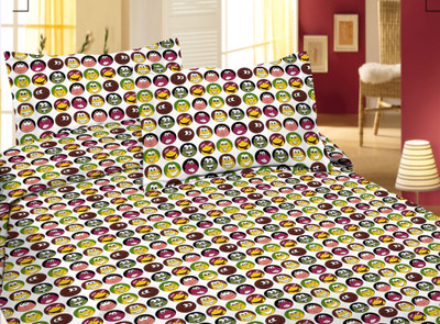 56% OFF on Lali Prints Cotton Printed Single Bedsheet 1 Bedsheet, Multicolor