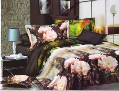 49% OFF on Skap Polycotton Floral Double Bedsheet