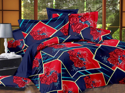 31% OFF on Zigma Collections Cotton Floral Double Bedsheet