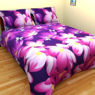57% OFF on Home Creations Polycotton Floral Double Bedsheet 57% OFF on Home Creations Polycotton Floral Double Bedsheet