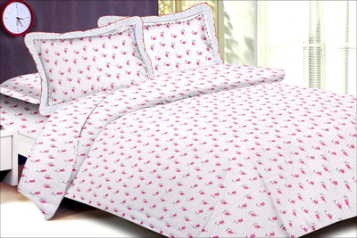 55% OFF on Fashigo Cotton Floral Double Bedsheet 1 Double Bedsheet, 2 Pillow Covers, Pink 55% OFF on Fashigo Cotton Floral Double Bedsheet 1 Double Bedsheet, 2 Pillow Covers, Pink