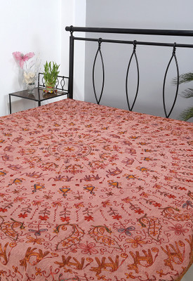 55% OFF on Rajrang Cotton Abstract Double Bedsheet