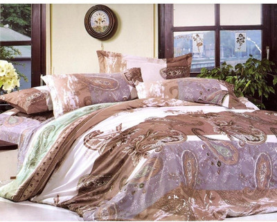 50% OFF on @HOME Polycotton Abstract Double Bedsheet Brown 50% OFF on @HOME Polycotton Abstract Double Bedsheet Brown