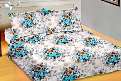 Snuggles Cotton Floral Queen Bedsheet