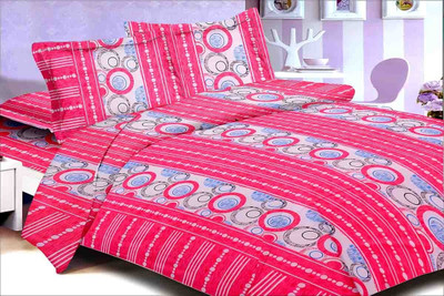 41% OFF on Urban Style Cotton Abstract Double Bedsheet 1 Bedsheet, Multicolor