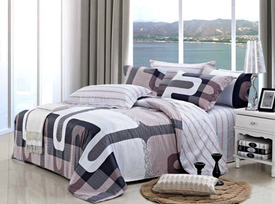 38% OFF on Gran Cotton Abstract King Bedsheet