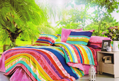 24% OFF on Skap Cotton Abstract Double Bedsheet