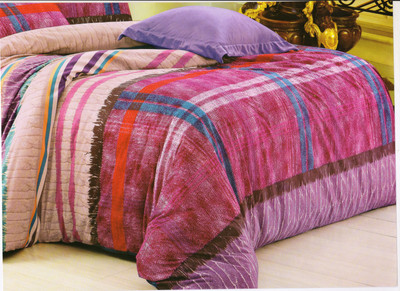 24% OFF on Skap Cotton Abstract Double King Bedsheet