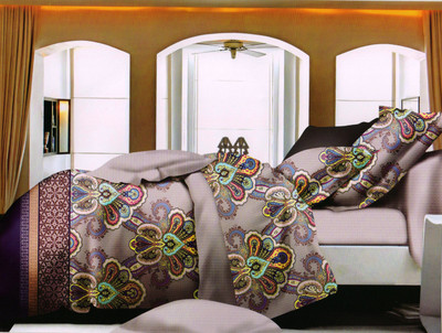 70% OFF on Rose Petal Polyester Damask Queen, Double Bedsheet