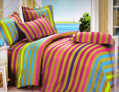 53% OFF on Ellis Cotton Self Design Double Bedsheet