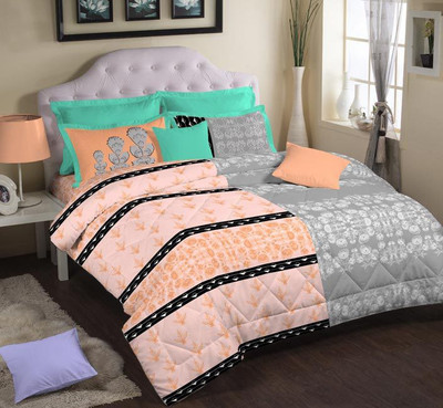 25% OFF on Portico New York Cotton Printed King Bedsheet 1 Bed Sheet, 2 Pillow Covers, Multicolor 25% OFF on Portico New York Cotton Printed King Bedsheet 1 Bed Sheet, 2 Pillow Covers, Multicolor