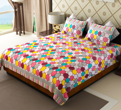 68% OFF on Home Candy Cotton Polka Double Bedsheet 1 Bedsheet, 2 Pillow Covers, Multicolor 68% OFF on Home Candy Cotton Polka Double Bedsheet 1 Bedsheet, 2 Pillow Covers, Multicolor