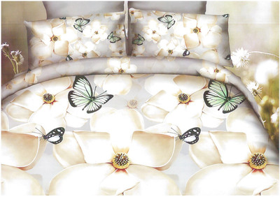 28% OFF on Ross Luxury Living Polyester Graphic Single Bedsheet