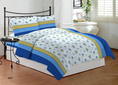 25% OFF on Bombay Dyeing Cotton Double Bedsheet Bedsheet, Multicolor