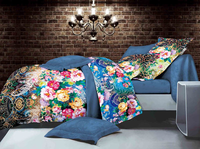 54% OFF on Dexim Polyester Silk Blend Floral Double Bedsheet 54% OFF on Dexim Polyester Silk Blend Floral Double Bedsheet