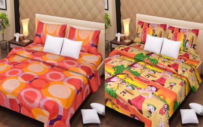 40% OFF on Handloomdaddy Cotton Printed Double King Bedsheet 40% OFF on Handloomdaddy Cotton Printed Double King Bedsheet
