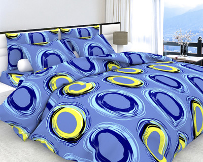 30% OFF on Divine Closet Cotton Geometric Queen Bedsheet