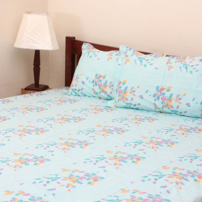 55% OFF on Home and Bazaar Cotton Floral Double Fitted Bedsheet 55% OFF on Home and Bazaar Cotton Floral Double Fitted Bedsheet
