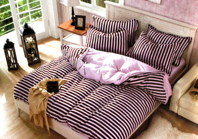 64% OFF on Indiano Polycotton Striped Double Bedsheet