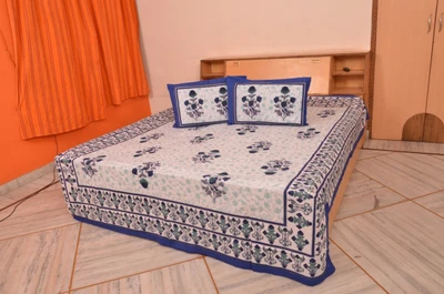 60% OFF on Flexi Cotton Printed Double Bedsheet
