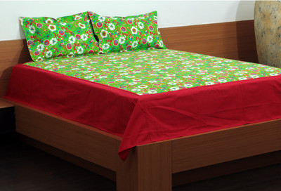 59% OFF on Flazee Cotton Floral King Bedsheet 1 BedSheet, 2Pillow Cover, Green 59% OFF on Flazee Cotton Floral King Bedsheet 1 BedSheet, 2Pillow Cover, Green