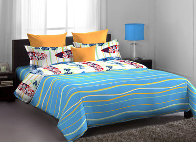 20% OFF on Home Expressions USA Cotton Printed Single Bedsheet 1 Bed Sheet, 1 Pillow Covers, Blue 20% OFF on Home Expressions USA Cotton Printed Single Bedsheet 1 Bed Sheet, 1 Pillow Covers, Blue
