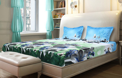 30% OFF on Dream Home Cotton Linen Blend Floral Queen Bedsheet 30% OFF on Dream Home Cotton Linen Blend Floral Queen Bedsheet