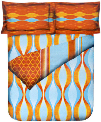 60% OFF on At Home Self Design Double Comforter