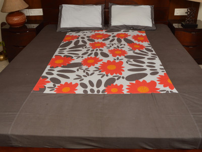 2% OFF on Rossworld Cotton Self Design Double Bedsheet