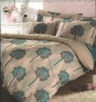 62% OFF on Retro Pool Cotton Floral Double Bedsheet