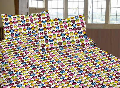 56% OFF on Lali Prints Cotton Printed Single Bedsheet 1 Bedsheet, Multicolor