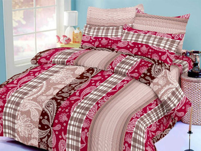 49% OFF on Octane Cotton Abstract Double Bedsheet