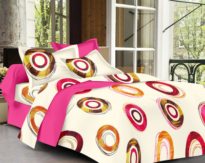 60% OFF on Vaani Cotton Printed Double Bedsheet