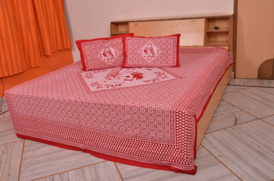 60% OFF on Jaipur Bazaar Cotton Printed Double Bedsheet
