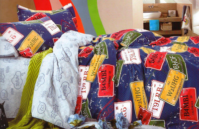 58% OFF on Wrap Cotton Graphic Double Bedsheet