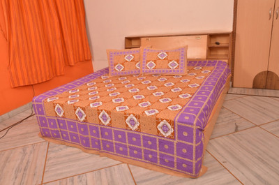 70% OFF on Jaipur Bazaar Cotton Printed Double Bedsheet