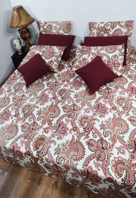 61% OFF on Heritagefabs Cotton Printed Double Bedsheet
