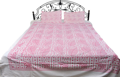 16% OFF on Exotic India Cotton Printed Double Bedsheet 1 Bedsheet, 2 Pillow Covers, Pink 16% OFF on Exotic India Cotton Printed Double Bedsheet 1 Bedsheet, 2 Pillow Covers, Pink