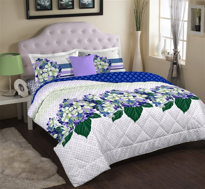 Portico New York Cotton Printed Single Bedsheet 1 Bed Sheet, 1 Pillow Covers, Multicolor Portico New York Cotton Printed Single Bedsheet 1 Bed Sheet, 1 Pillow Covers, Multicolor