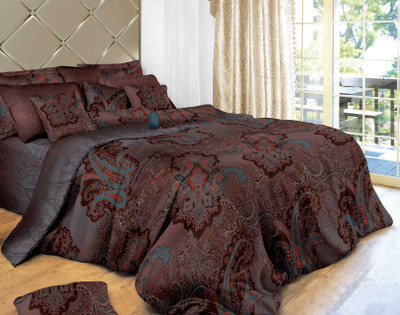 14% OFF on Zyne Polyester Abstract Double Bedsheet
