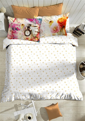 Portico New York Cotton Printed Single Bedsheet 1 Bed Sheet, 1 Pillow Covers, Multicolor