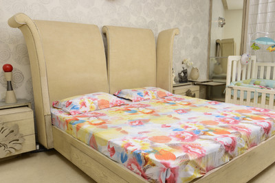 Sassoon Cotton Floral Double Bedsheet