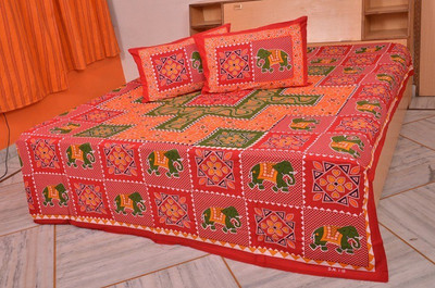 60% OFF on Passion Cotton Printed Double Bedsheet
