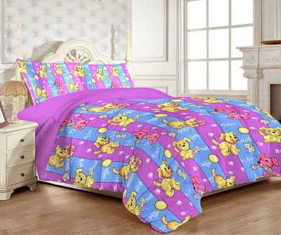 MYCK Cotton Abstract Single Bedsheet MYCK Cotton Abstract Single Bedsheet