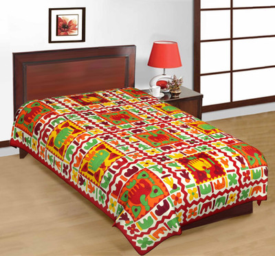 59% OFF on RajLaxmi Cotton Animal Single Bedsheet 1 Bed Sheet, Multicolor