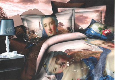 28% OFF on Skilin Polycotton Printed Double Bedsheet